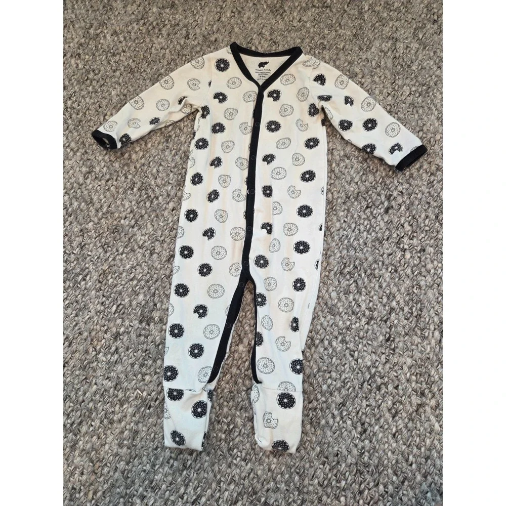 Monica and Andy Set Romper One Piece Pajamas Infant 6-9 Months